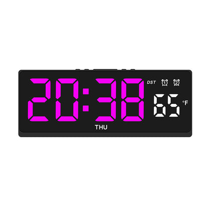 Digitaler Wecker mit Großem Led-Display und Wetteranzeige Brehn