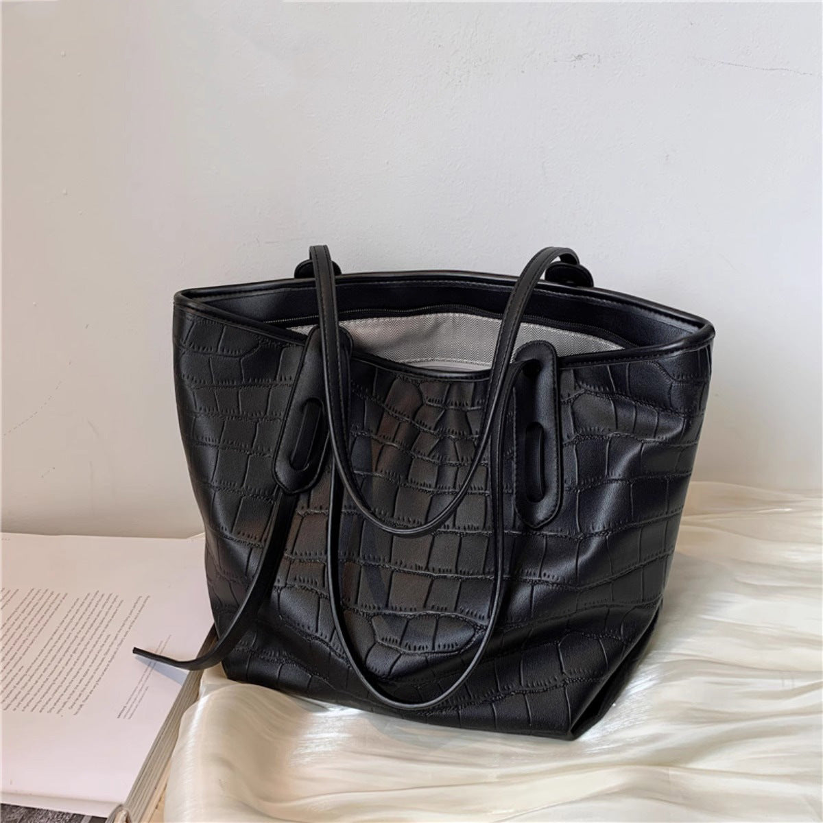 Krokodil-Prägung Tote Bag Brehn