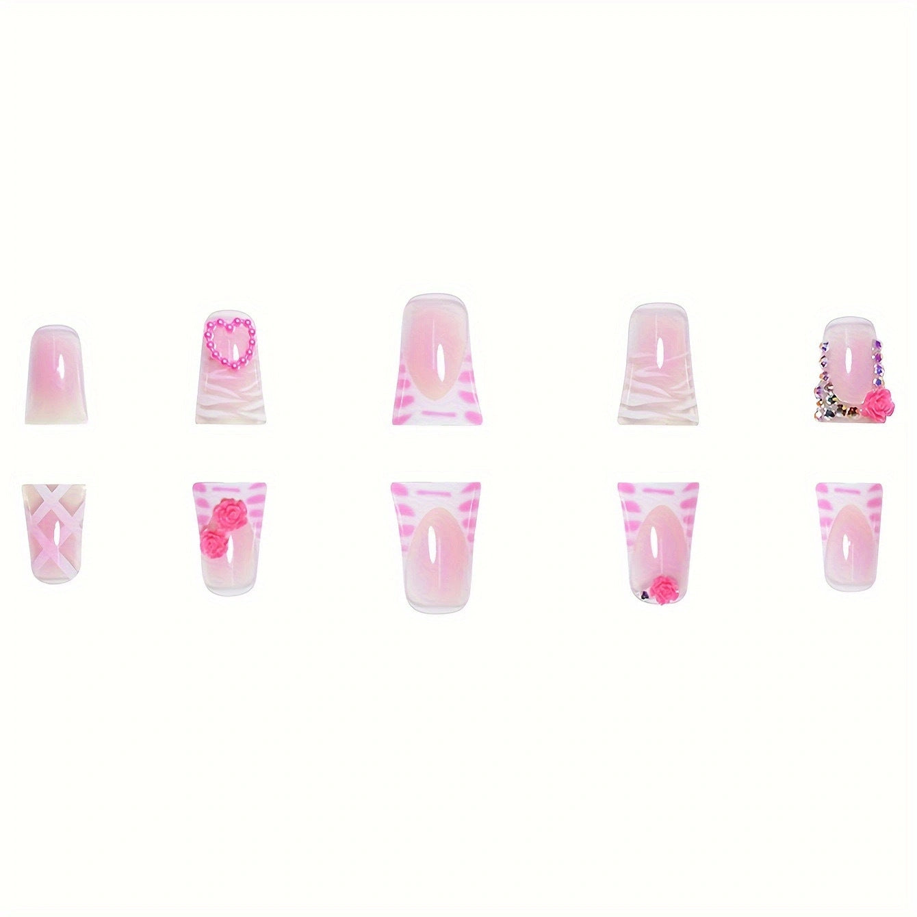 Dekoratives Floral Nail Art Set Brehn