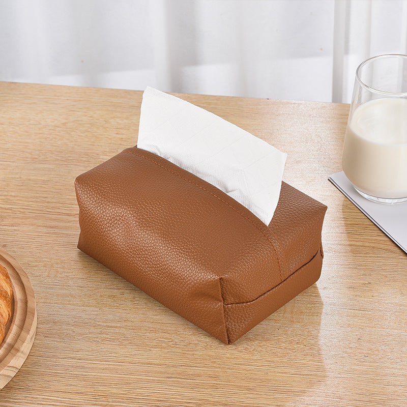 Premium Leder Taschentuchbox Cover Brehn