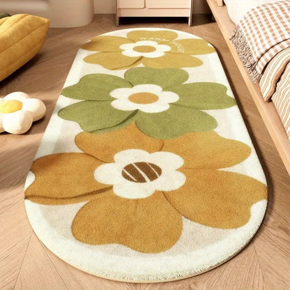 Blumenmuster Komfort Teppich