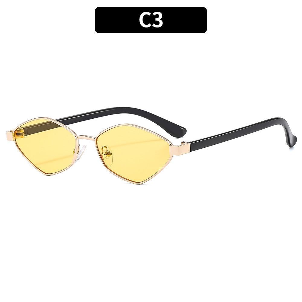 Stilvolle geo-förmige Sonnenbrille