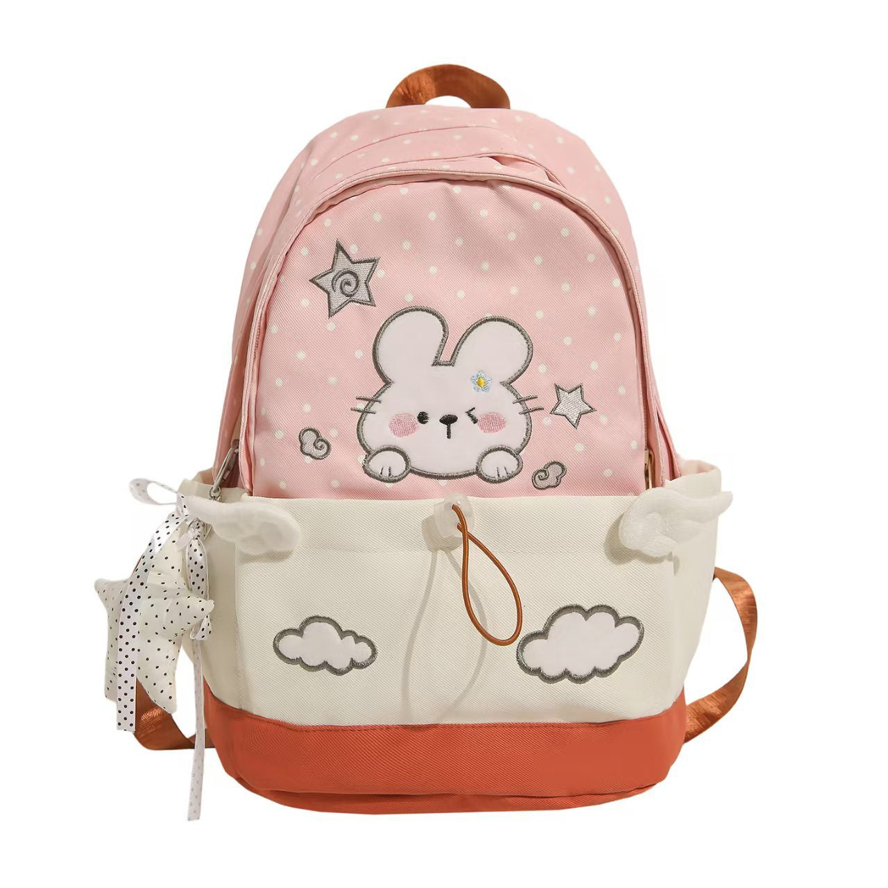 Rucksack mit Niedlichem Hasenmotiv und Praktischen Fächern Brehn