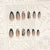 Elegantes Press-On-Nail-Design mit Strassakzenten Brehn