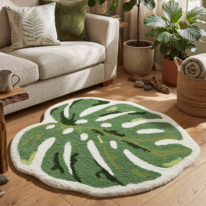 Monstera-Blatt-förmiger Teppich Brehn