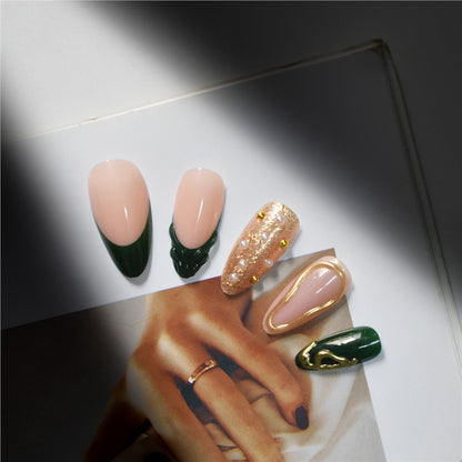 Glamouröse Dekorative Press-On Nagelkunst Brehn