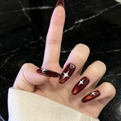 Stylische Sternen Acryl-Nagelverzierungen Brehn