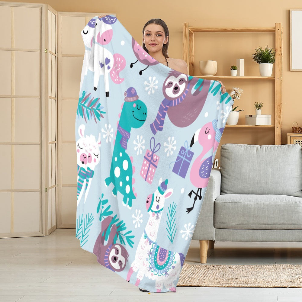 Gemütliche Halloween-Themen Fleece Decke