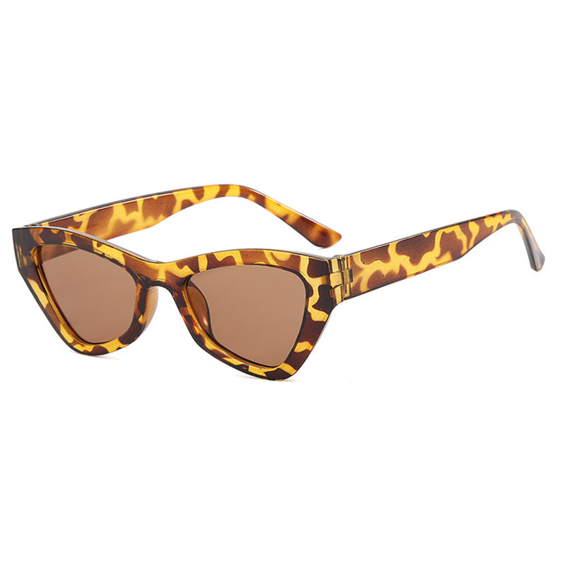Damen modische Cat-Eye Sonnenbrille mit transparentem Rahmen Brehn