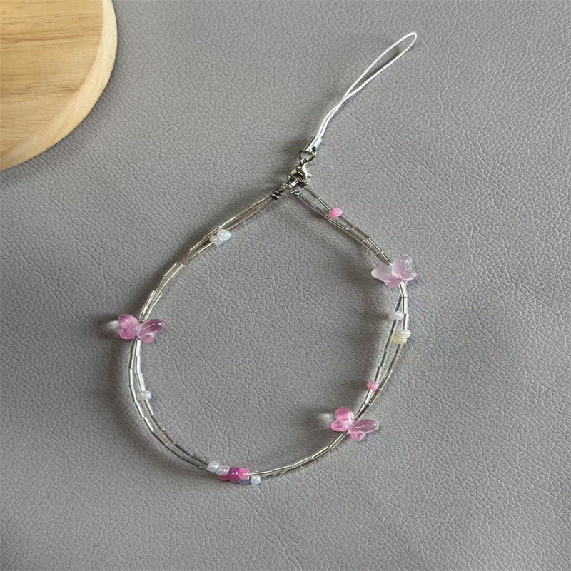 Dekorativer Schmetterlings Charm Brillenband Brehn