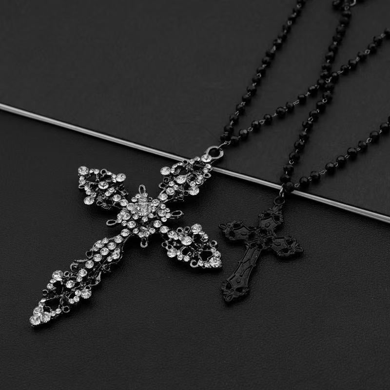 Dual-Layered Cross Pendant Necklace Brehn