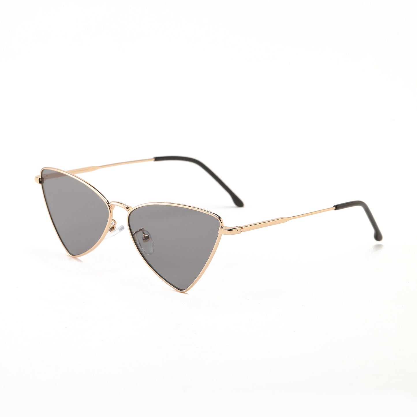Damen trendige Cat-Eye Sonnenbrille mit goldenen Akzenten Brehn