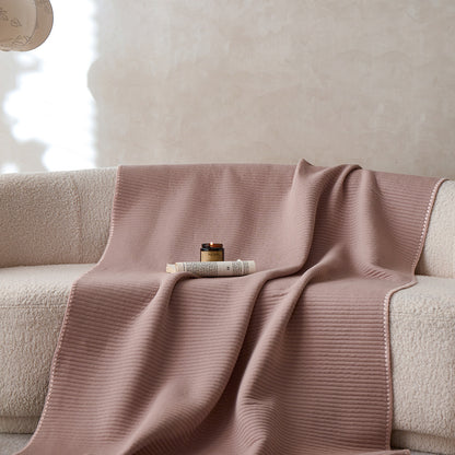 Luxuriöse Rippenstrick Sofa Überwurfdecke