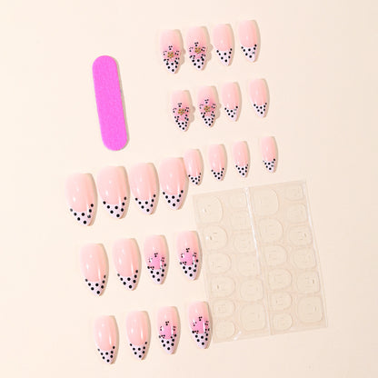 Elegante Blumendesign Stiletto Nagelkunstverlängerungen Brehn