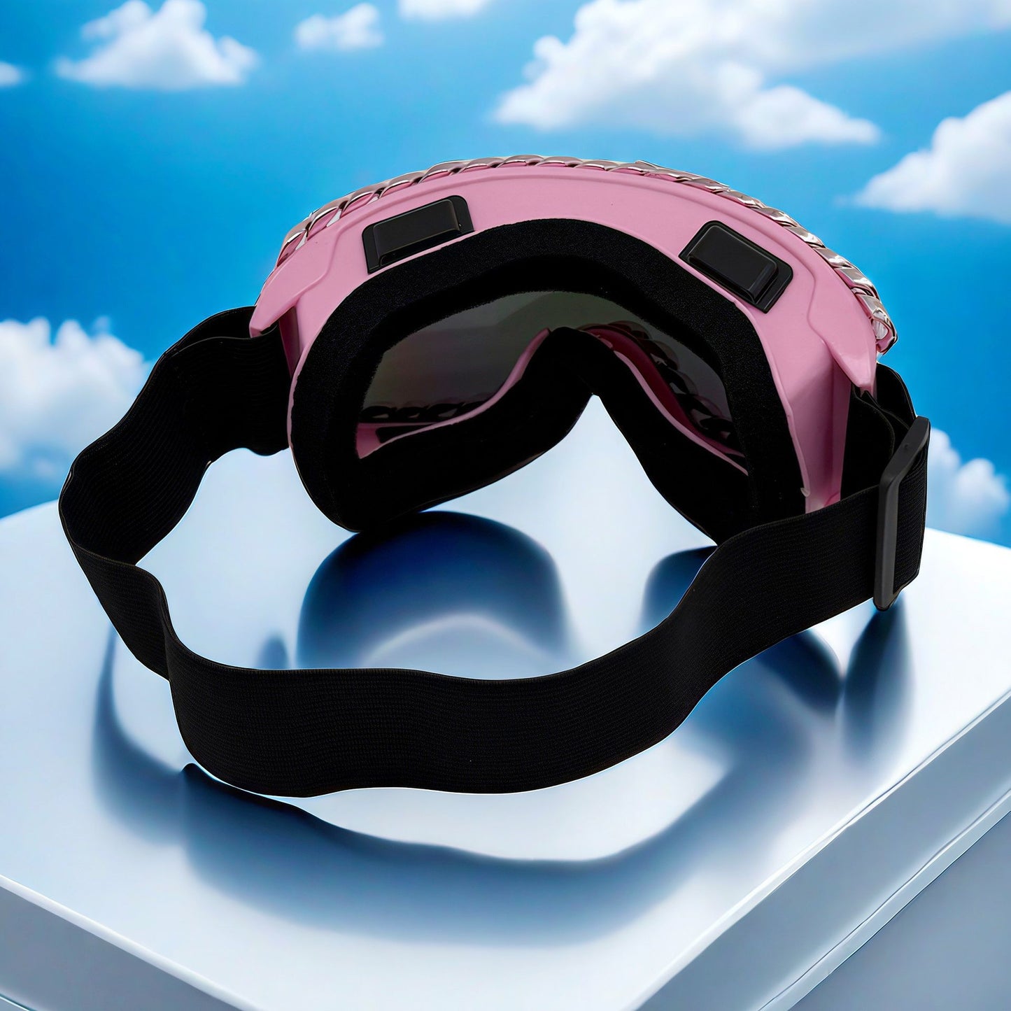 Damen Skibrille mit glamourösem Strassrahmen Brehn