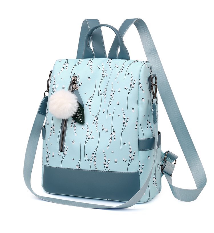 Stylische Floral Print Mehrfach-Fach Rucksack Brehn