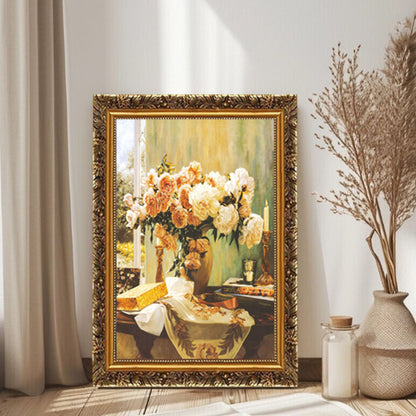 Vintage Blumen Kunstwerk