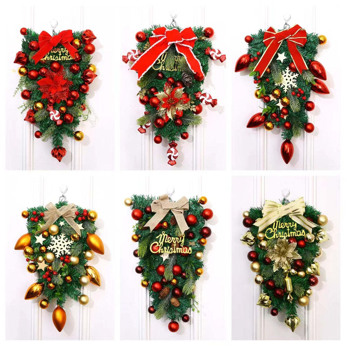 Festliche Weihnachtskranz Dekoration Brehn