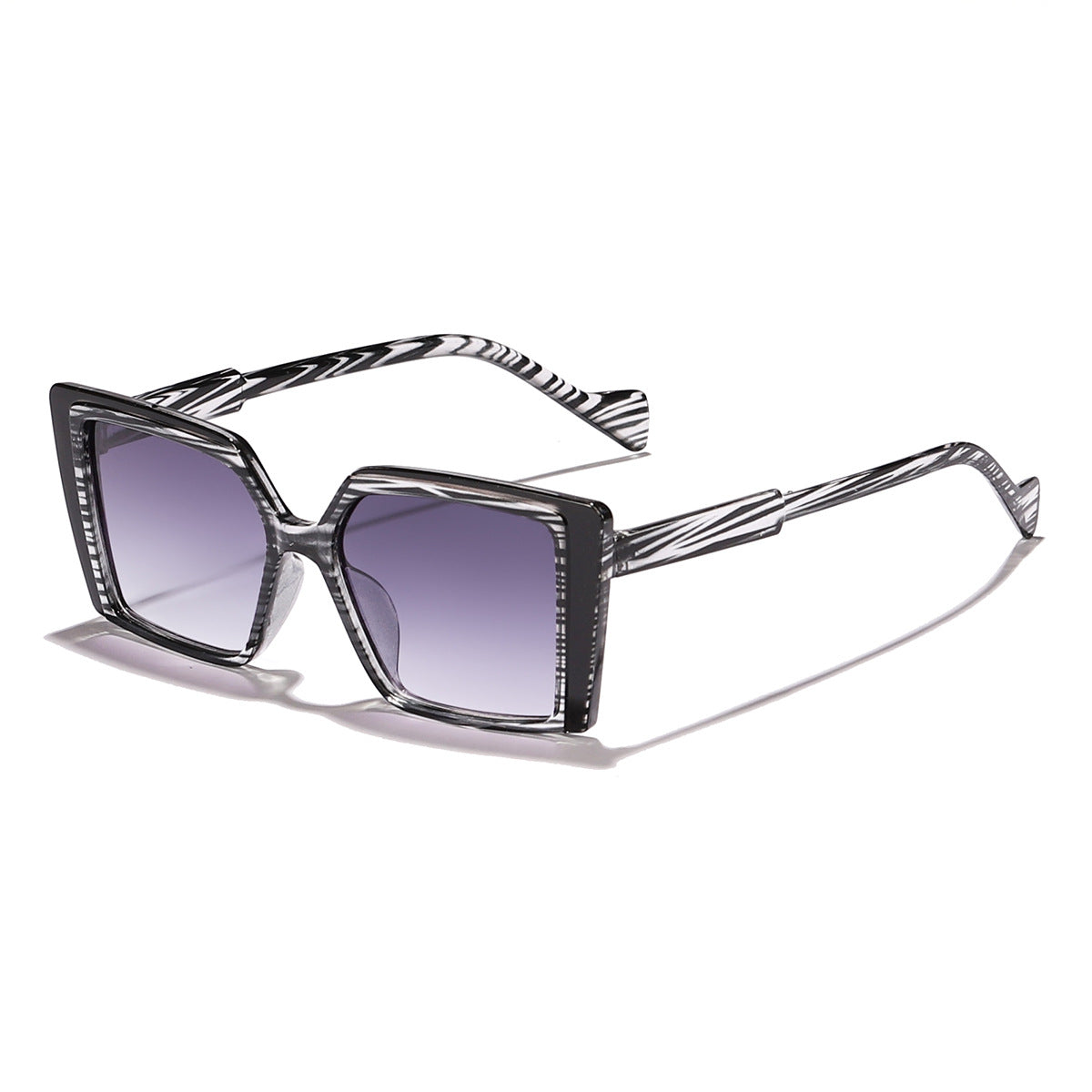 Damen elegante quadratische Sonnenbrille mit verspiegelt Gläsern Brehn