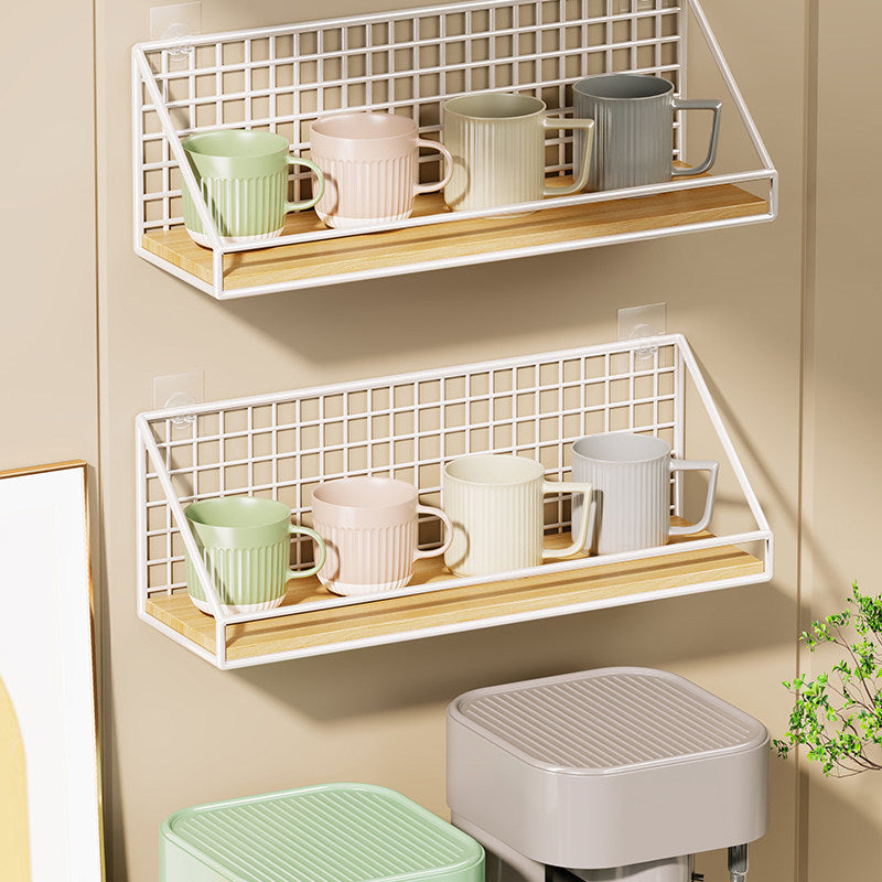 Wandmontierter Küchen-Organizer-Regal