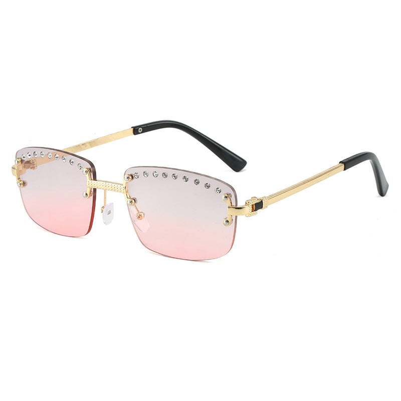 Damen elegante Sonnenbrille mit funkelnden Kristallakzenten Brehn