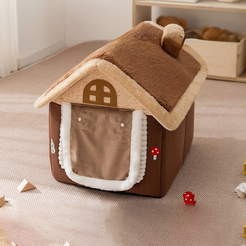 Gemütliches Plüsch-Hundebett