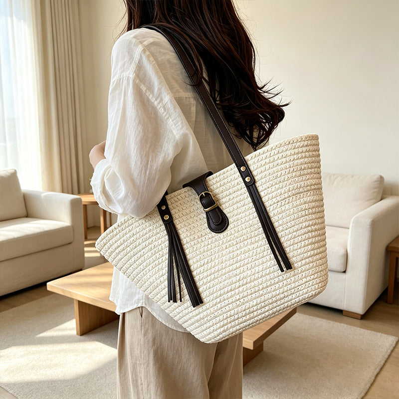 Stylische Gewebte Strandtasche Brehn