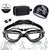 Premium Schwimmbrille Set mit Verstellbarem Kopfband und Schutzhaube Brehn