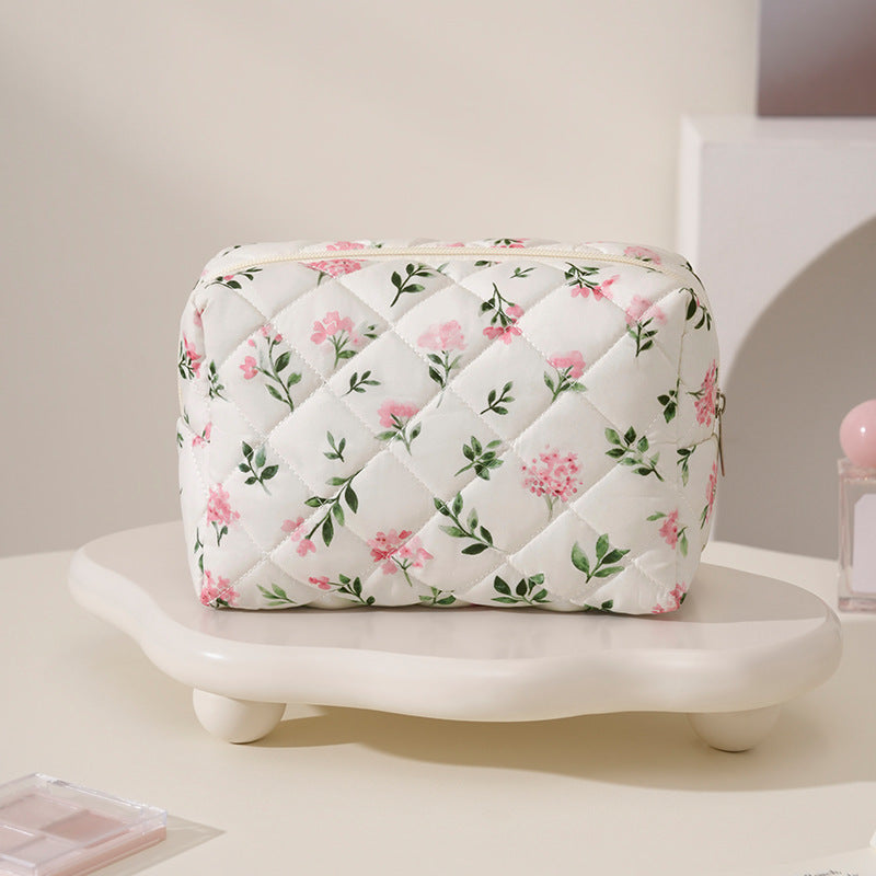 Quilted Leopardenmuster Make-up Tasche Brehn