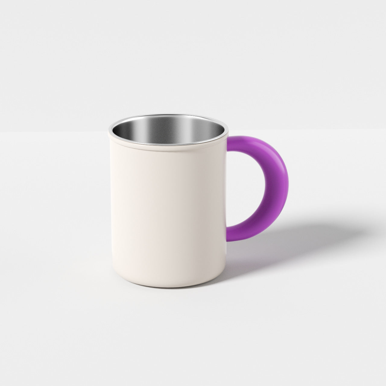 Edelstahl Kaffee- und Teetasse mit Ergonomischem Griff Brehn