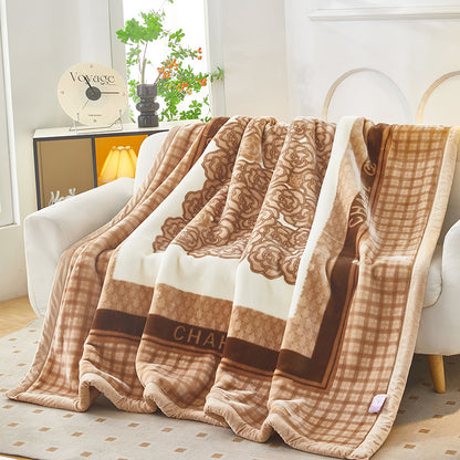 Damen Kuschelige Fleece-Decke mit Tiermotiv Brehn