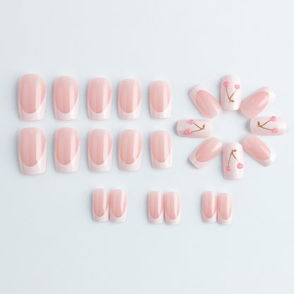 Elegante Kirschblüten-Gel-Nagelkunst Brehn