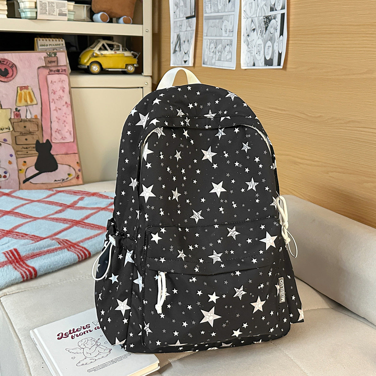 Trendiger Sternmuster-Rucksack Brehn