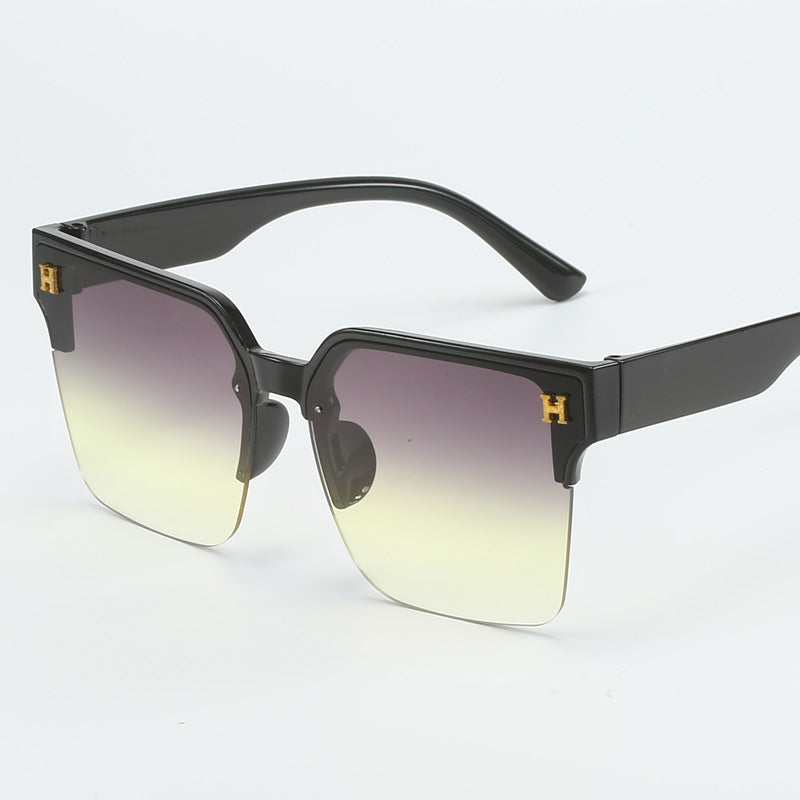 Damen quadratische Sonnenbrille mit elegantem Metallrahmen Brehn