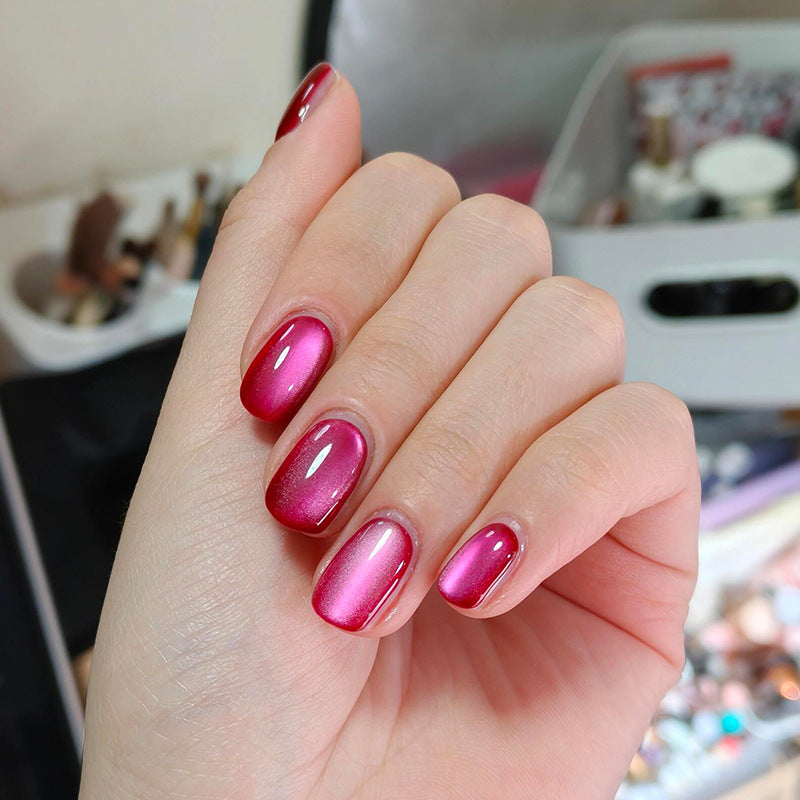 Gradient Glossy Press-On Nagel Set Brehn