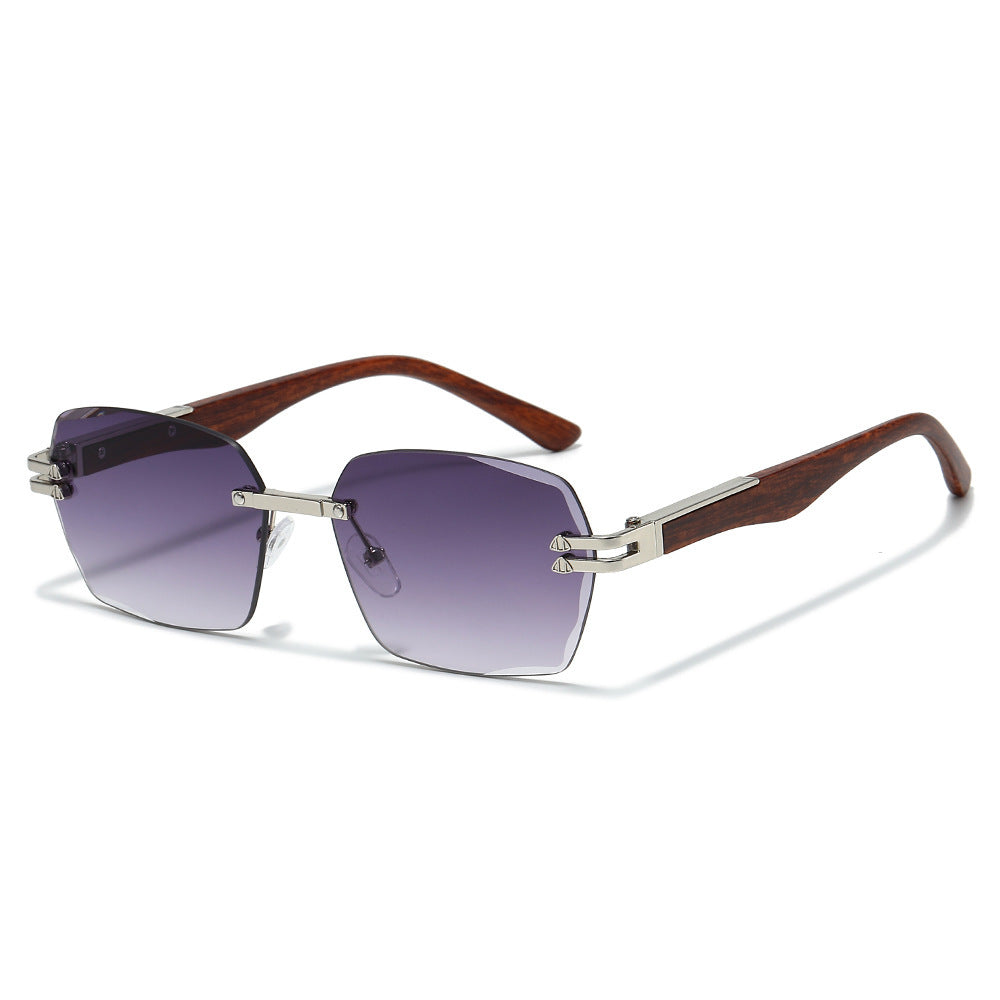 Oversized geometrische Sonnenbrille mit Metallelementen Brehn