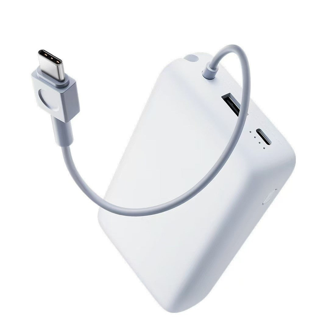 Kompakte tragbare Hochleistungs-Powerbank mit integrierten Ladegeräten und mattierter Soft-Touch-Oberfläche Brehn