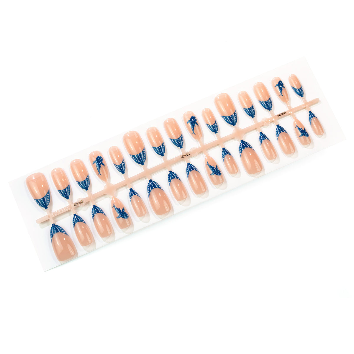 Künstlerisches Delfin-Themen Press-On Nagelkunst Set Brehn