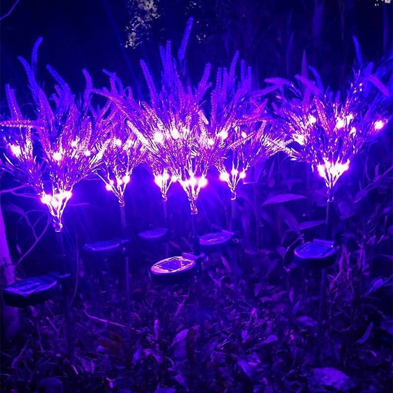 Solar LED Kunstlavendel Gartenstecker Lichter Brehn
