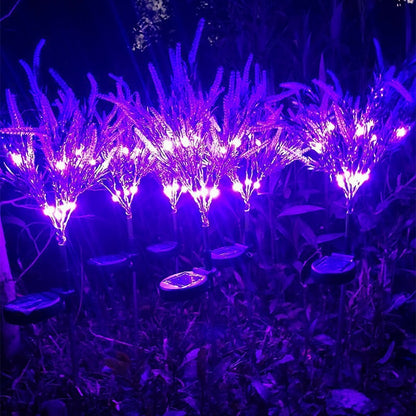 Solar LED Kunstlavendel Gartenstecker Lichter Brehn