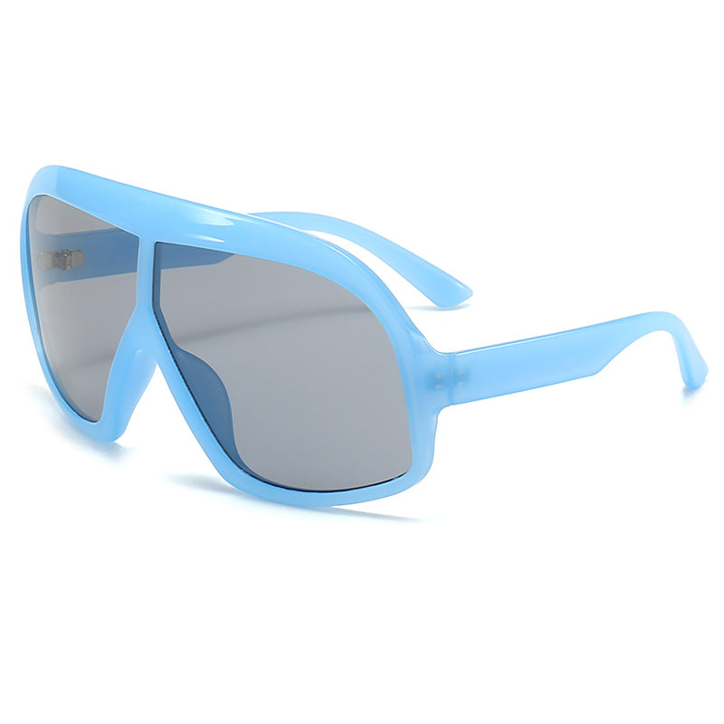 Damen Sportliche Sonnenbrille mit breitem Rahmen und polarisierten Gläsern Brehn