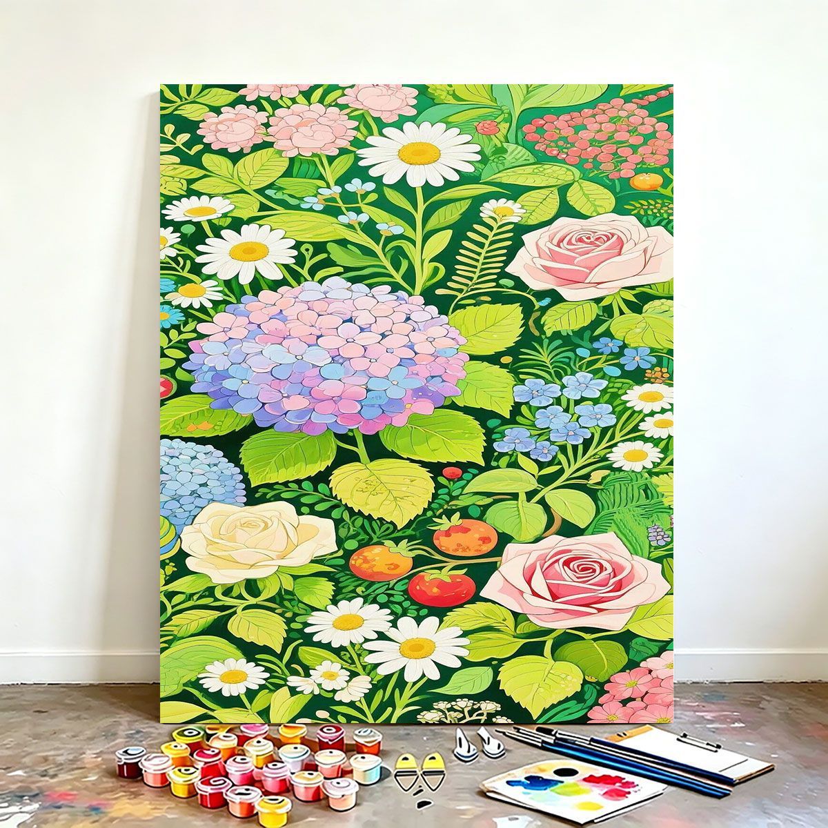 DIY Floral Canvas Painting Kit Brehn