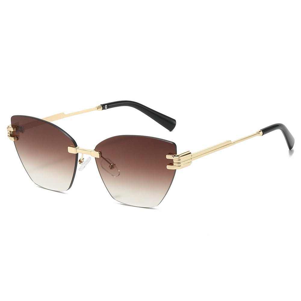 High-Fashion Gradient Shield Sonnenbrille Brehn