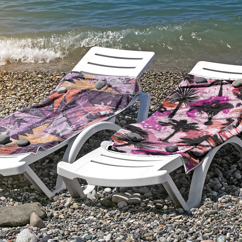 Strandtuch aus hautfreundlicher Mikrofaser mit kreativem Mustermix Brehn
