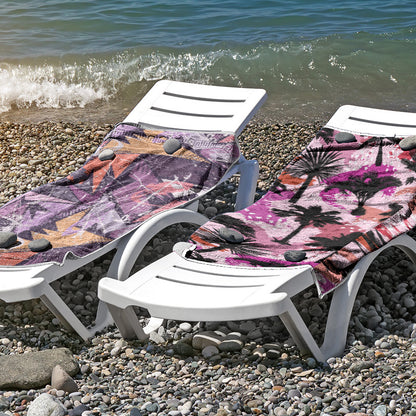 Strandtuch aus hautfreundlicher Mikrofaser mit kreativem Mustermix Brehn