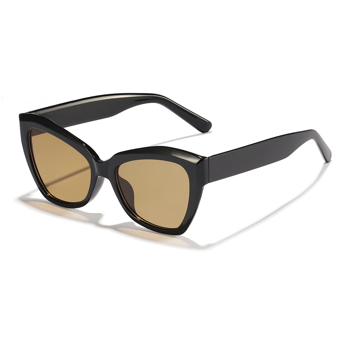 Damen Cat-Eye Sonnenbrille mit stilvollem transparentem Rahmen Brehn