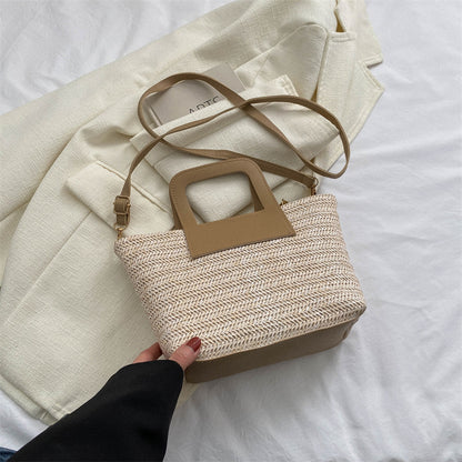 Moderne Texturierte Gewebte Handtasche Brehn