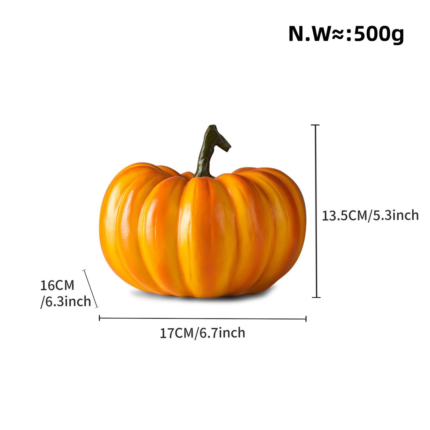Dekorative Kürbisfigur als Herbstsonde Brehn