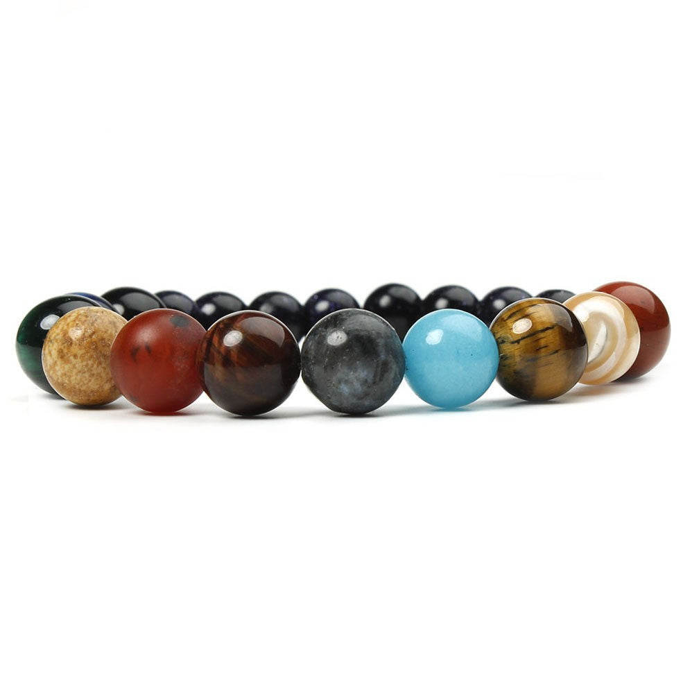 Bunte Armband mit Natursteinen Brehn