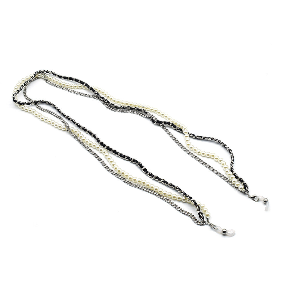 Elegante Mehrstrang-Perlen-Brillenband Brehn